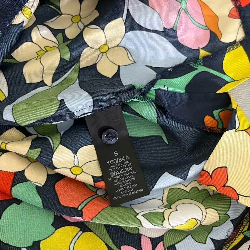Kate Spade Flower Bed Floral-Print Twill Pajama Shirt NWT Size S